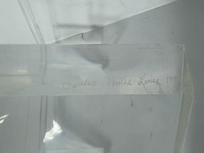 Charles Hollis Jones 1976 Charles Hollis Jones USA 1945 2026 Signed Lucite and Glass Coffee Table