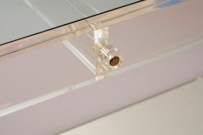 Charles Hollis Jones Acrylic glass and mirror console c1970 att Hollis Jones