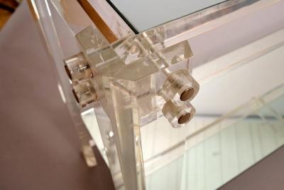 Charles Hollis Jones Acrylic glass and mirror console c1970 att Hollis Jones