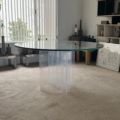 Charles Hollis Jones Aerial Acrylic and Glass Blade Dining Table by Charles Hollis Jones