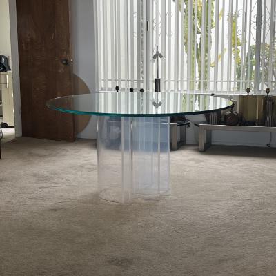 Charles Hollis Jones Aerial Acrylic and Glass Blade Dining Table by Charles Hollis Jones