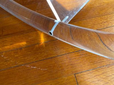 Charles Hollis Jones CHARLES HOLLIS JONES MODERNIST TUBULAR LUCITE ROCKER