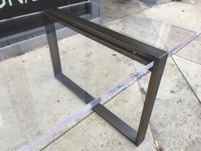 Charles Hollis Jones Charles Hollis Jones Box Coffee Table in Bronze and Lucite