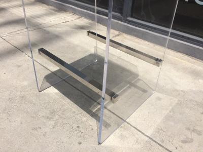 Charles Hollis Jones Charles Hollis Jones COUNTER Stools in Lucite Stainless