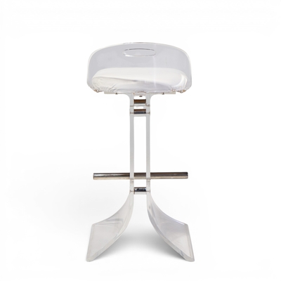 Charles Hollis Jones Charles Hollis Jones Hill Manufacturing Mid Century Lucite Barstool Set of 3