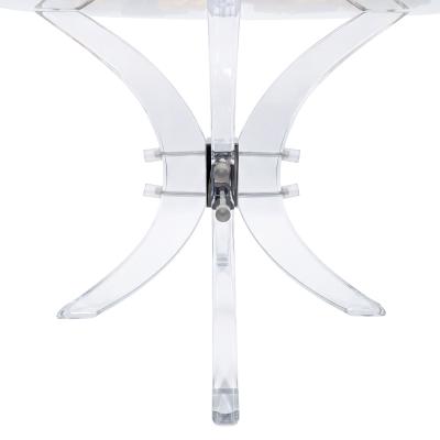 Charles Hollis Jones Charles Hollis Jones Lucite Pedestal Table