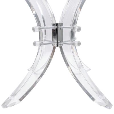 Charles Hollis Jones Charles Hollis Jones Lucite Pedestal Table
