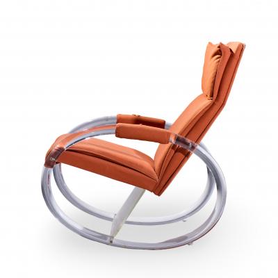 Charles Hollis Jones Charles Hollis Jones Mid Century Lucite Rocking Chair