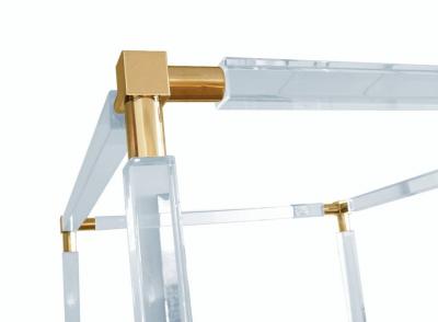 Charles Hollis Jones Charles Hollis Jones Stallone Bed in Lucite and Brass