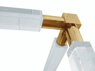 Charles Hollis Jones Charles Hollis Jones Stallone Bed in Lucite and Brass