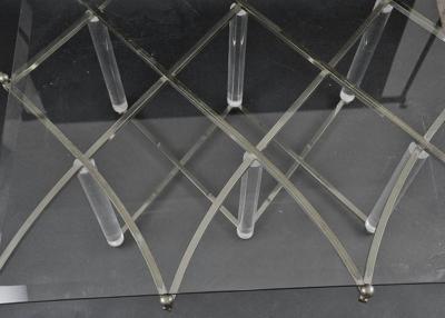 Charles Hollis Jones Charles Hollis Jones Treillage Coffee Table in Polished Nickel