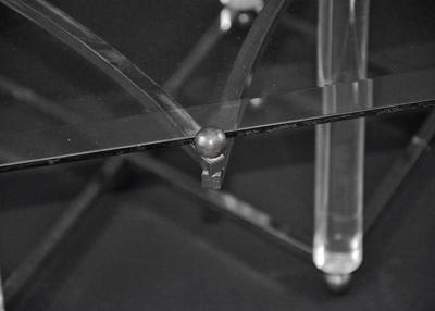Charles Hollis Jones Charles Hollis Jones Treillage Coffee Table in Polished Nickel