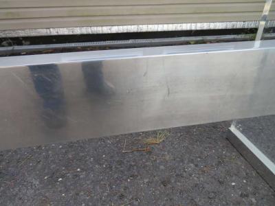 Charles Hollis Jones Chunky Thick Lucite Aluminium Dining Room Table Desk Mid Century Modern