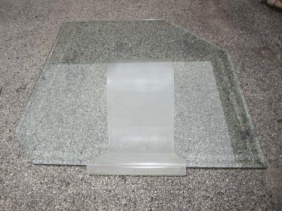 Charles Hollis Jones Fantastically Simple Frosted Lucite Wave Coffee Table Mid century Modern