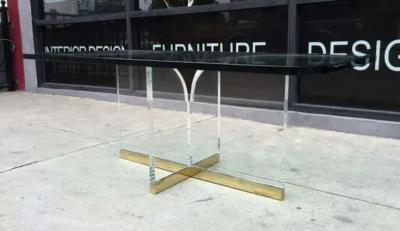 Charles Hollis Jones Fleur de lis Coffee Table by Charles Hollis Jones Signed