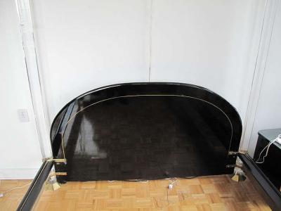 Charles Hollis Jones GREAT LUCITE FOUR POSTER BED ATTRIBUTED TO CHARLES HOLLIS JONES