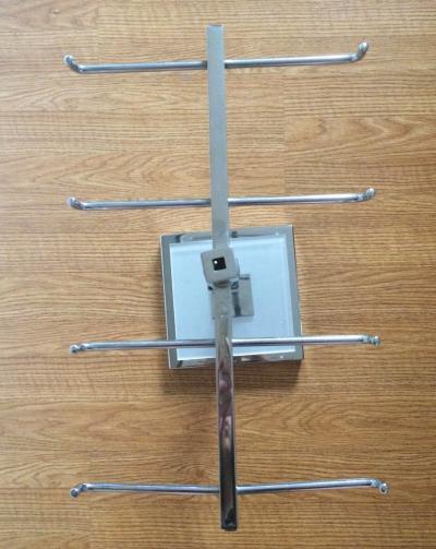 Charles Hollis Jones Height Adjustable Tie Jewelry Holder in Lucite Nickel by Charles Hollis Jones