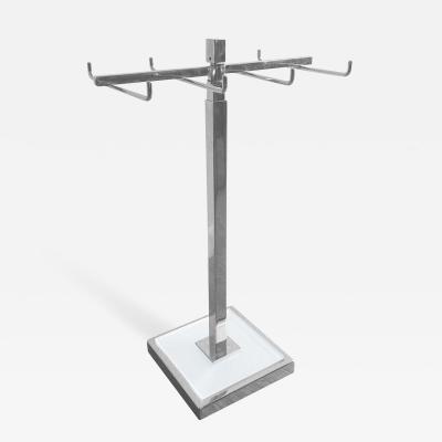 Charles Hollis Jones Height Adjustable Tie Jewelry Holder in Lucite Nickel by Charles Hollis Jones