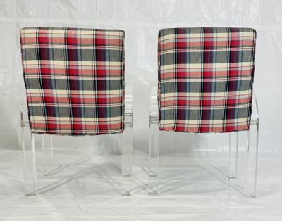 Charles Hollis Jones His Hers Lucite Armchairs by Charles Hollis Jones Signed Dated 1972