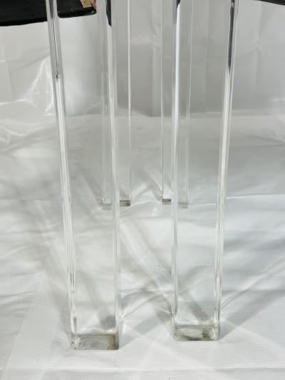 Charles Hollis Jones His Hers Lucite Armchairs by Charles Hollis Jones Signed Dated 1972