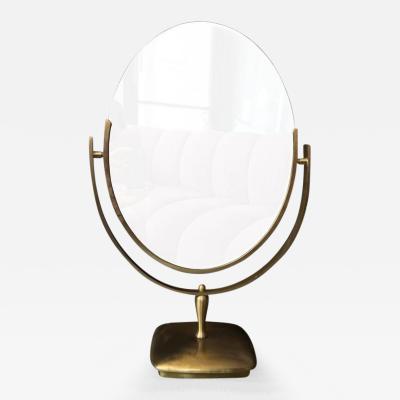 Charles Hollis Jones Large Brass Vanity Mirror by Charles Hollis Jones