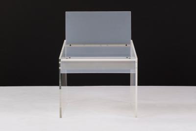 Charles Hollis Jones Lucite Chair in the Style of Charles Hollis Jones