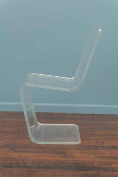 Charles Hollis Jones Lucite Side Chair