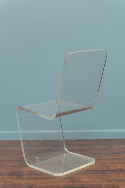 Charles Hollis Jones Lucite Side Chair