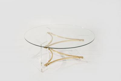 Charles Hollis Jones Lucite and Brass Coffee Table by Charles Hollis Jones C 1970s