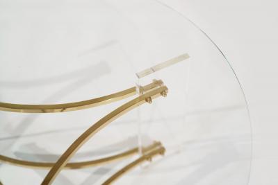 Charles Hollis Jones Lucite and Brass Coffee Table by Charles Hollis Jones C 1970s