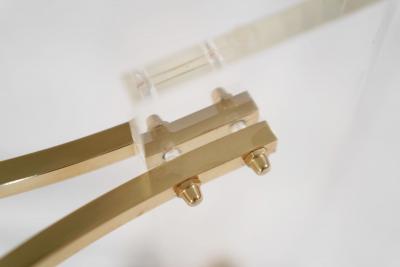 Charles Hollis Jones Lucite and Brass Coffee Table by Charles Hollis Jones C 1970s