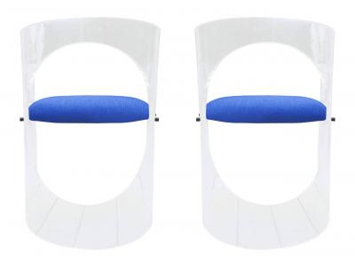 Charles Hollis Jones Pair of Barrel Back Chairs by Charles Hollis Jones from the O Collection