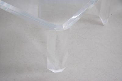 Charles Hollis Jones Pair of Charles Hollis Jones Lucite Coffee Tables or Side Tables