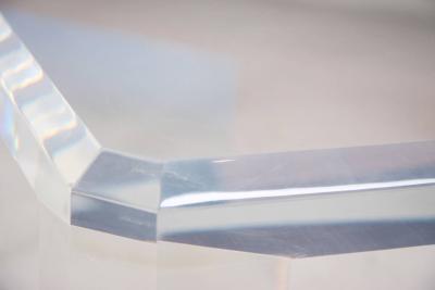 Charles Hollis Jones Pair of Charles Hollis Jones Lucite Coffee Tables or Side Tables