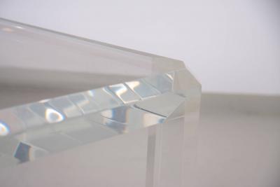 Charles Hollis Jones Pair of Charles Hollis Jones Lucite Coffee Tables or Side Tables
