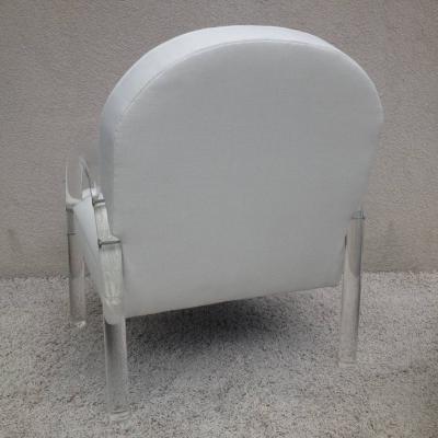 Charles Hollis Jones Pair of Lucite Club Chairs