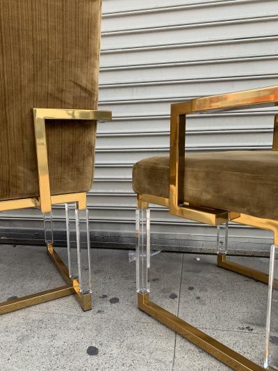 Charles Hollis Jones Pair of Metric Armchairs by Charles Hollis Jones