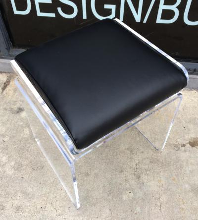 Charles Hollis Jones Pair of Swivel Benches by Charles Hollis Jones from the Waterfall Line