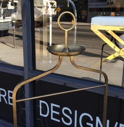 Charles Hollis Jones Polished Brass Gentlemans Valet by Charles Hollis Jones for Desi Arnaz