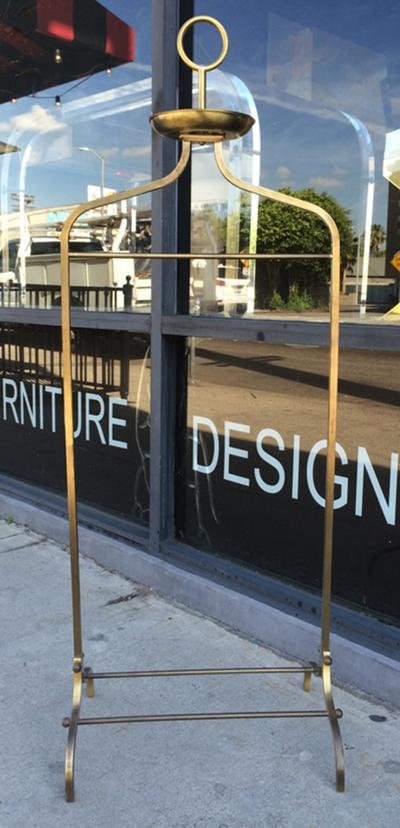 Charles Hollis Jones Polished Brass Gentlemans Valet by Charles Hollis Jones for Desi Arnaz