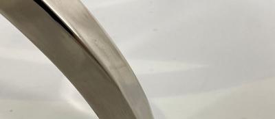 Charles Hollis Jones Pr American Modern Lucite Nickel Curule Form Benches Charles Hollis Jones