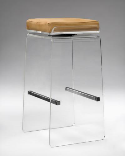Charles Hollis Jones Set of Four Waterfall Bar Stools by Charles Hollis Jones