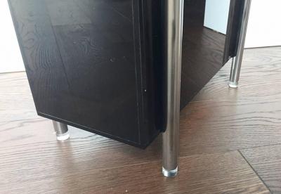 Charles Hollis Jones Stainless Steel and Lucite Magazine Holder by Charles Hollis Jones