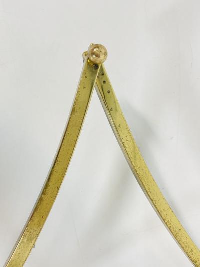 Charles Hollis Jones Treillage Wall Shelving in Solid Brass by Charles Hollis Jones USA 1970s