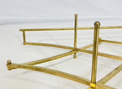 Charles Hollis Jones Treillage Wall Shelving in Solid Brass by Charles Hollis Jones USA 1970s