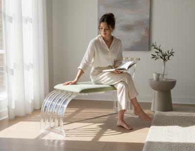 Charles Hollis Jones Vintage Acrylic Lounge Chair in the manner of Charles Hollis Jones