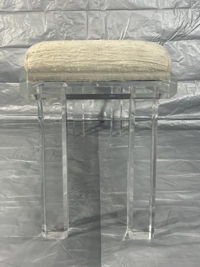 Charles Hollis Jones Vintage Lucite Bench 1970s American Design in the Style of Charles Hollis Jones