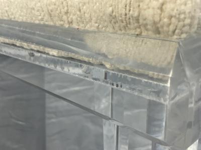 Charles Hollis Jones Vintage Lucite Bench 1970s American Design in the Style of Charles Hollis Jones