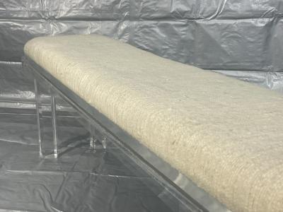 Charles Hollis Jones Vintage Lucite Bench 1970s American Design in the Style of Charles Hollis Jones