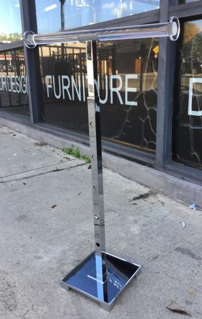 Charles Hollis Jones Vintage Towel or Jewelry Holder in Lucite and Nickel by Charles Hollis Jones